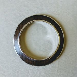 Silver Wooden Bangle